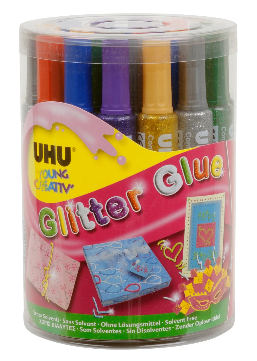 UHU Colle pailletée boîte jeunes créatifs