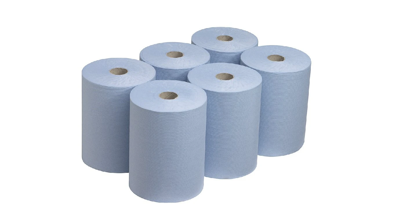 SCOTT Rouleaux d'essuie-mains en papier Slimroll 1 couche, 6 rouleaux