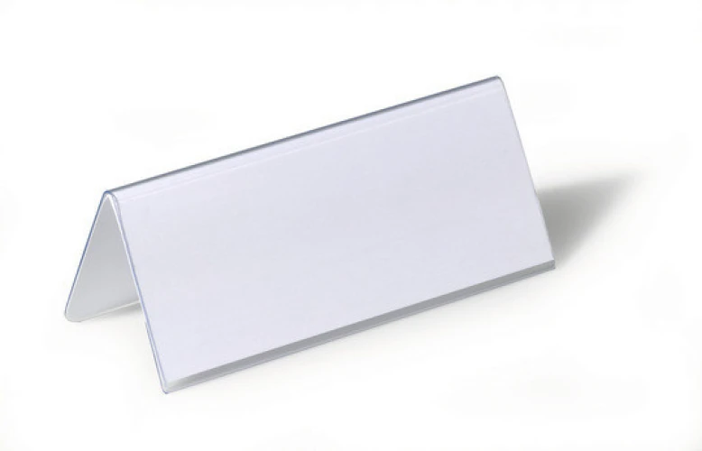 DURABLE Porte-nom chevalet en PVC 63 x 150 mm