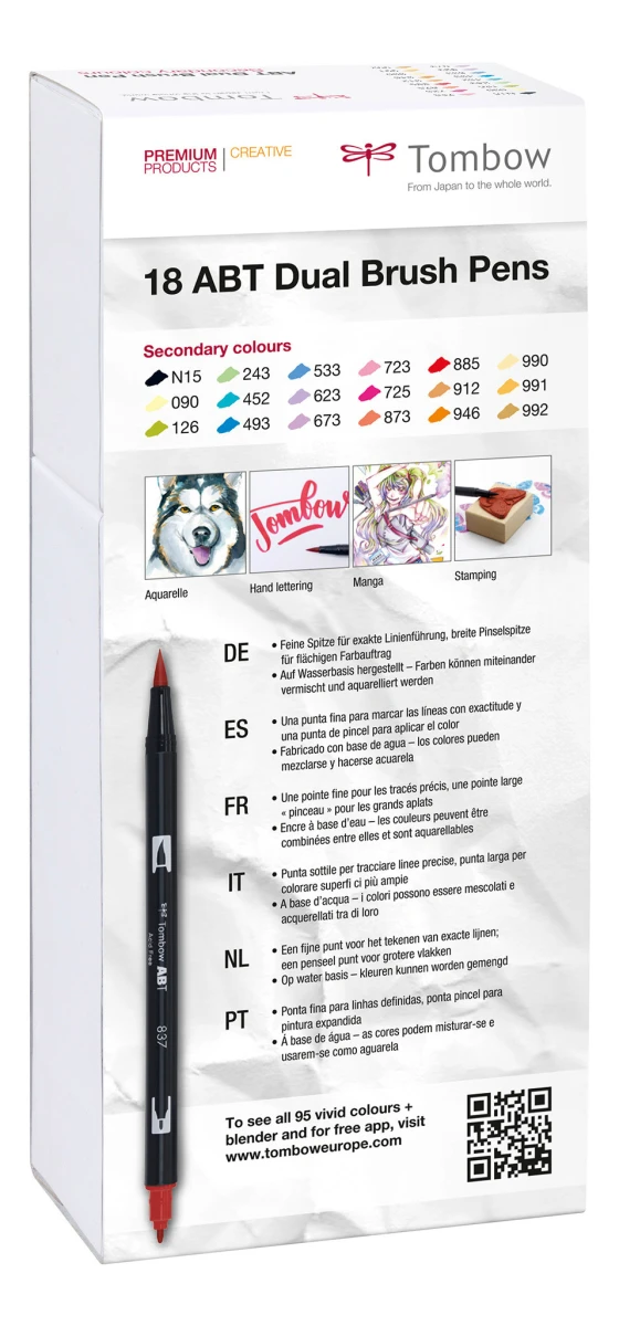TOMBOW ABT-18P-2 Dual Brush Pen