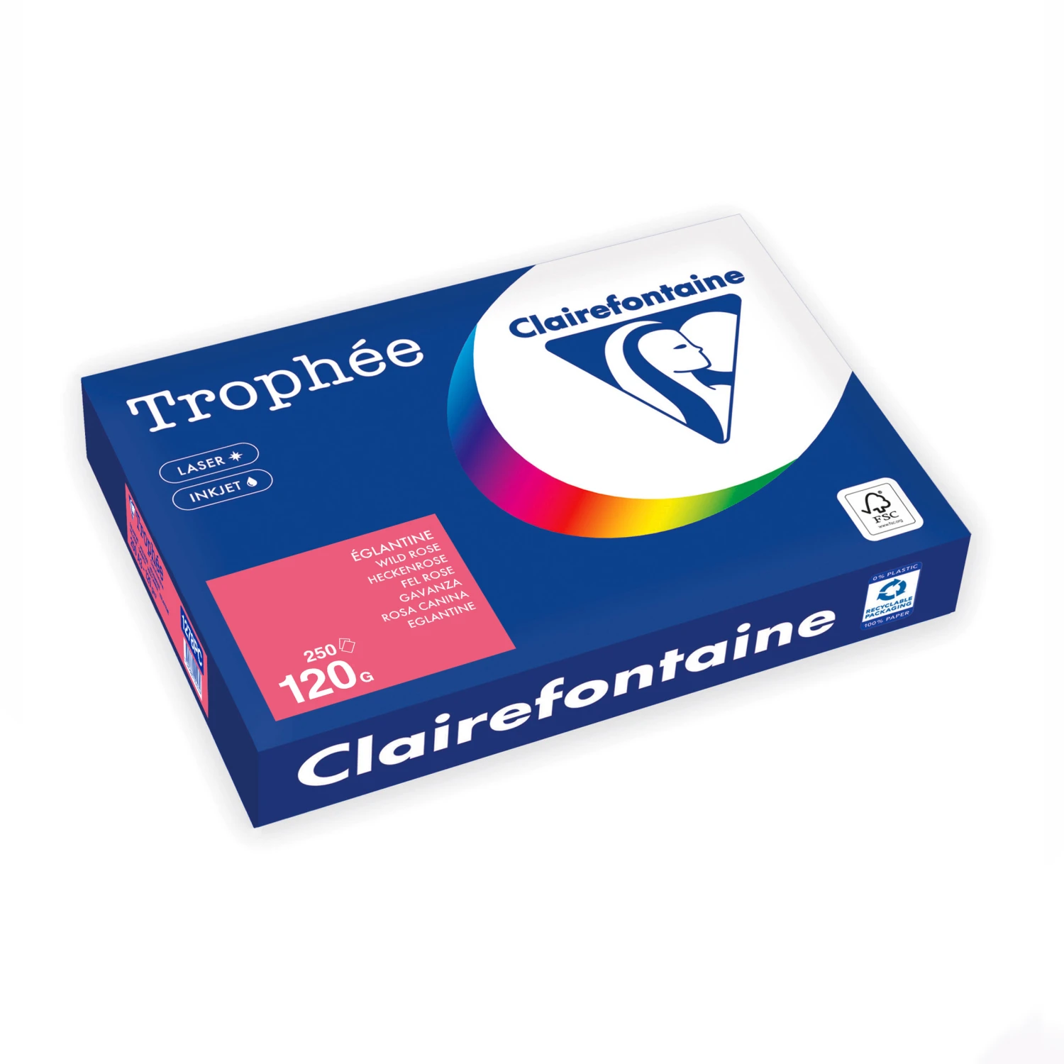CLAIREFONTAINE Kopierpapier Trophée Pastell A3, 120 g/m², 250 Blatt