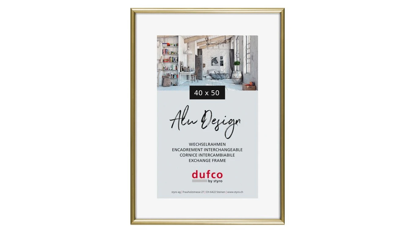DUFCO "Alu Design" Bilderrahmen Aluminium 40 x 50 cm