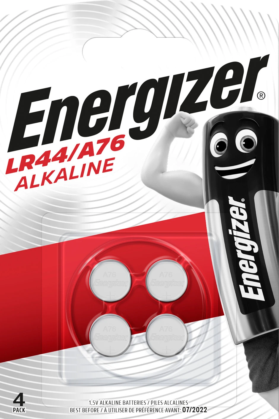 ENERGIZER Knopfbatterie Alkaline LR44/A76
