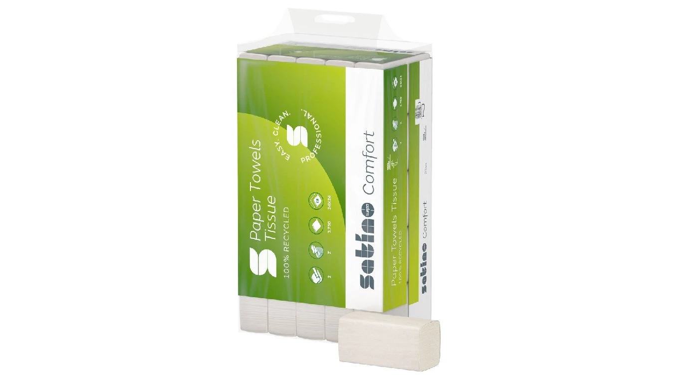 SATINO Papierhandtücher Comfort Z-Falz, 2 lagig, weiss