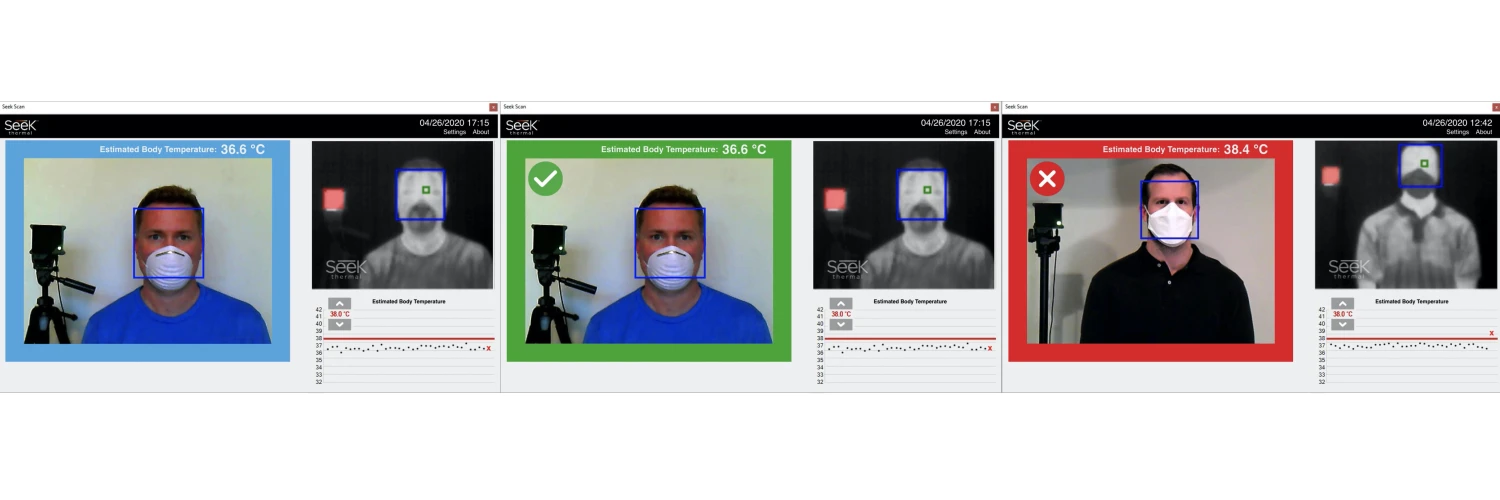 Seek Thermal Temperature Scan