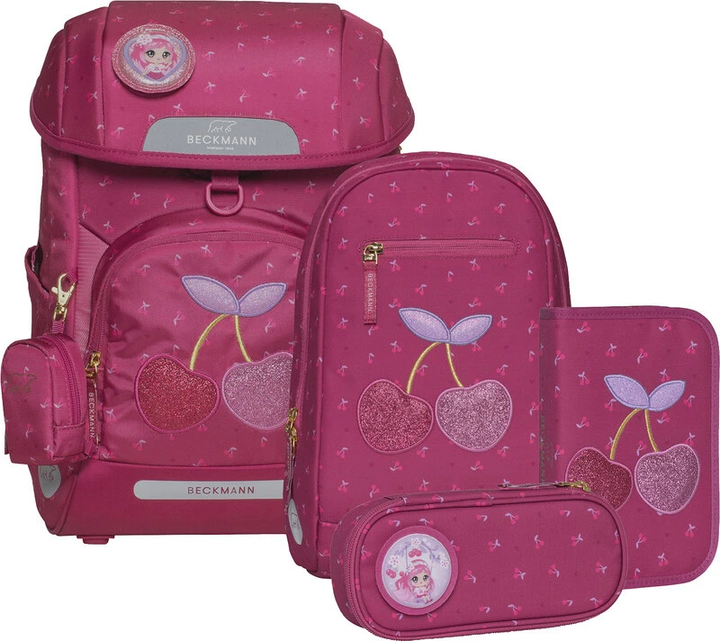 BECKMANN Set de sac à dos scolaire Plus Air avec sac réversible