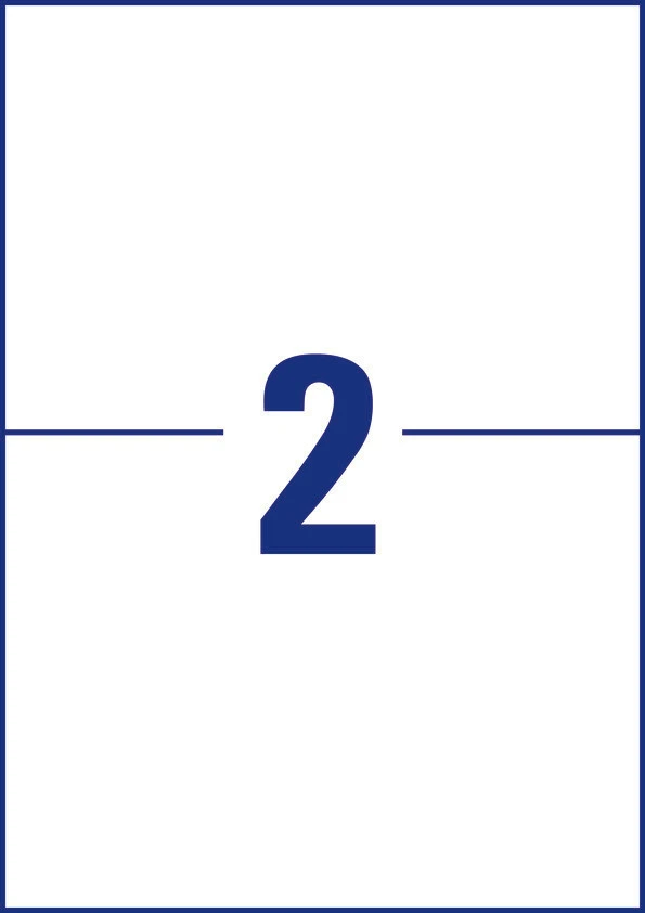 AVERY ZWECKFORM 3655 Etiketten, 210 x 148 mm, 100 Blatt