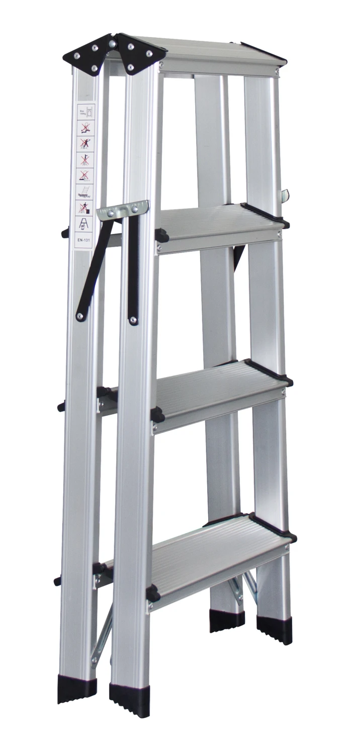Echelle double à 4 marches, hauteur fermée: 89cm