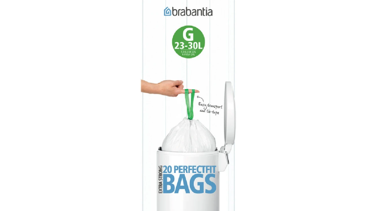 BRABANTIA Sacs à ordures 30 L, 12 rouleaux