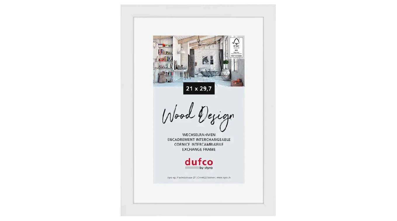 DUFCO "Toronto" Cadre photo en bois massif 21 x 29.7 cm
