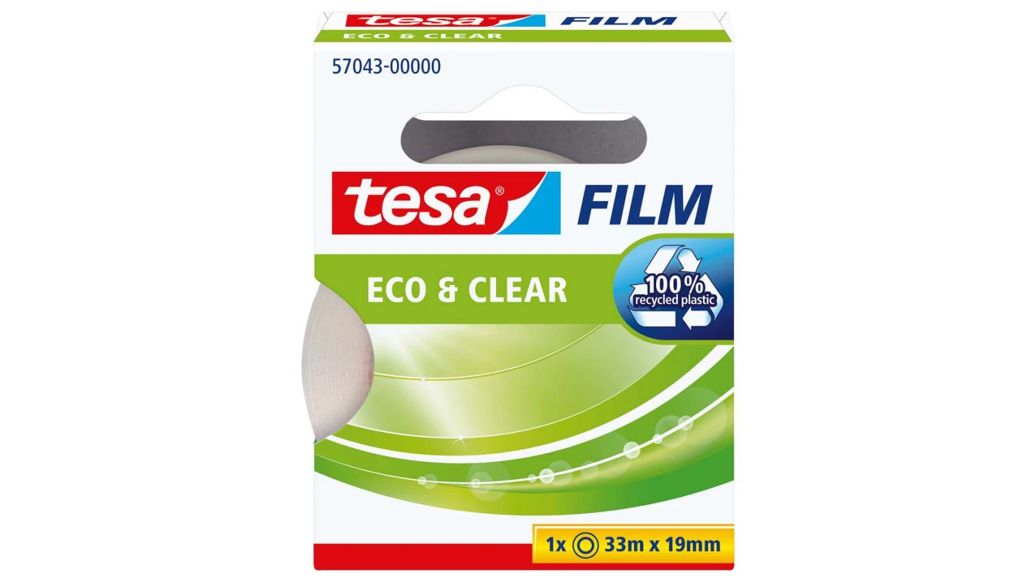 TESA Klebefilm eco&clear 33mx19mm