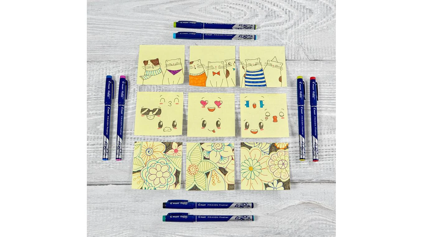 PILOT Fineliner EVOLUTIVE Set FriXion 0.45mm, 8er Etui