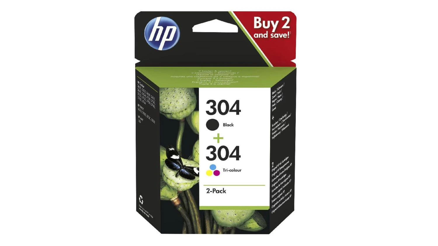 HP 304 Combopack Cartouche d'encre noir/tri-color