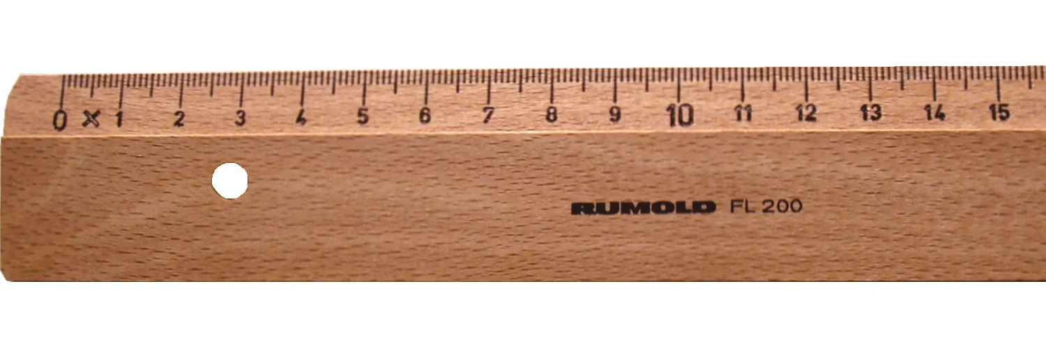RUMOLD Règle plate en bois 30 cm