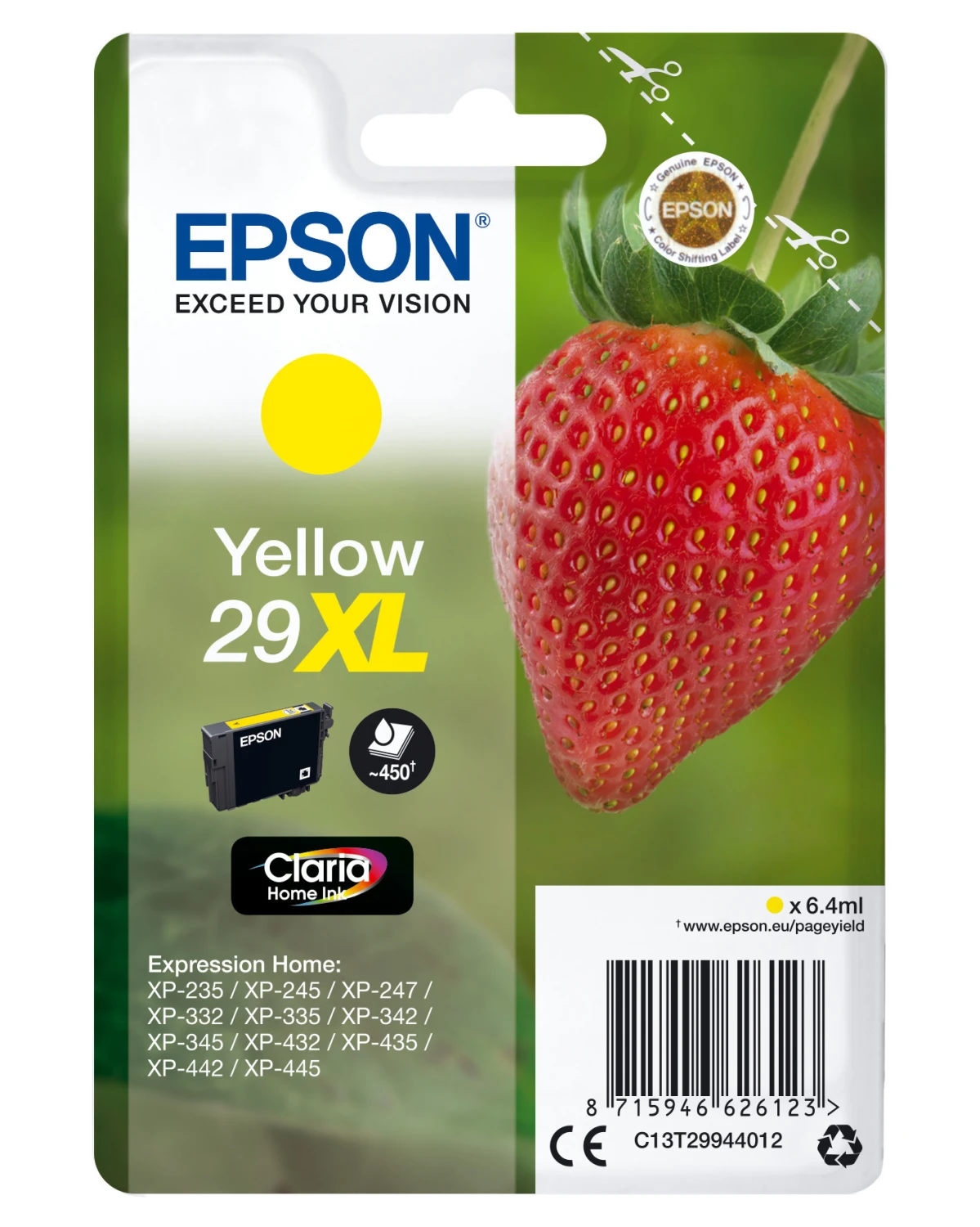 EPSON Tintenpatrone 29XL yellow