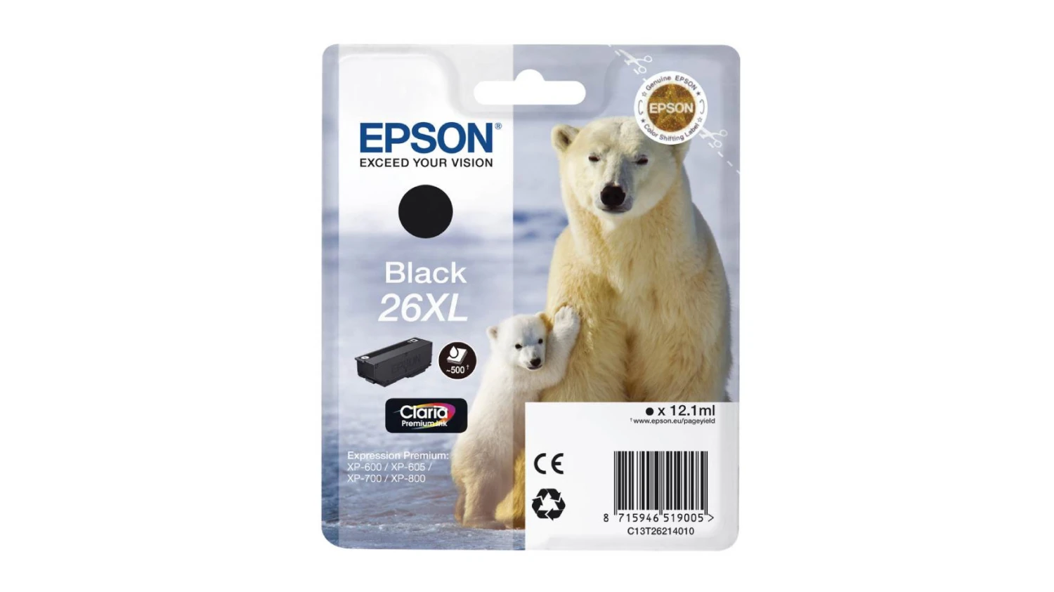 EPSON Tintenpatrone 26XL schwarz