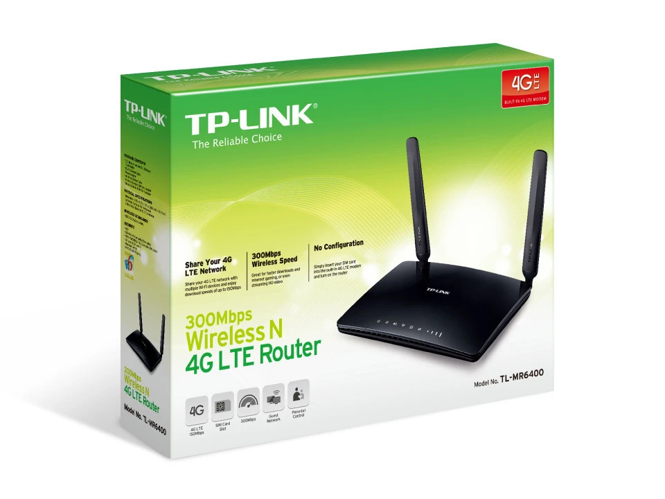 TP-LINK TL-MR6400 300 Mbit/s N 4G LTE WLAN-Router