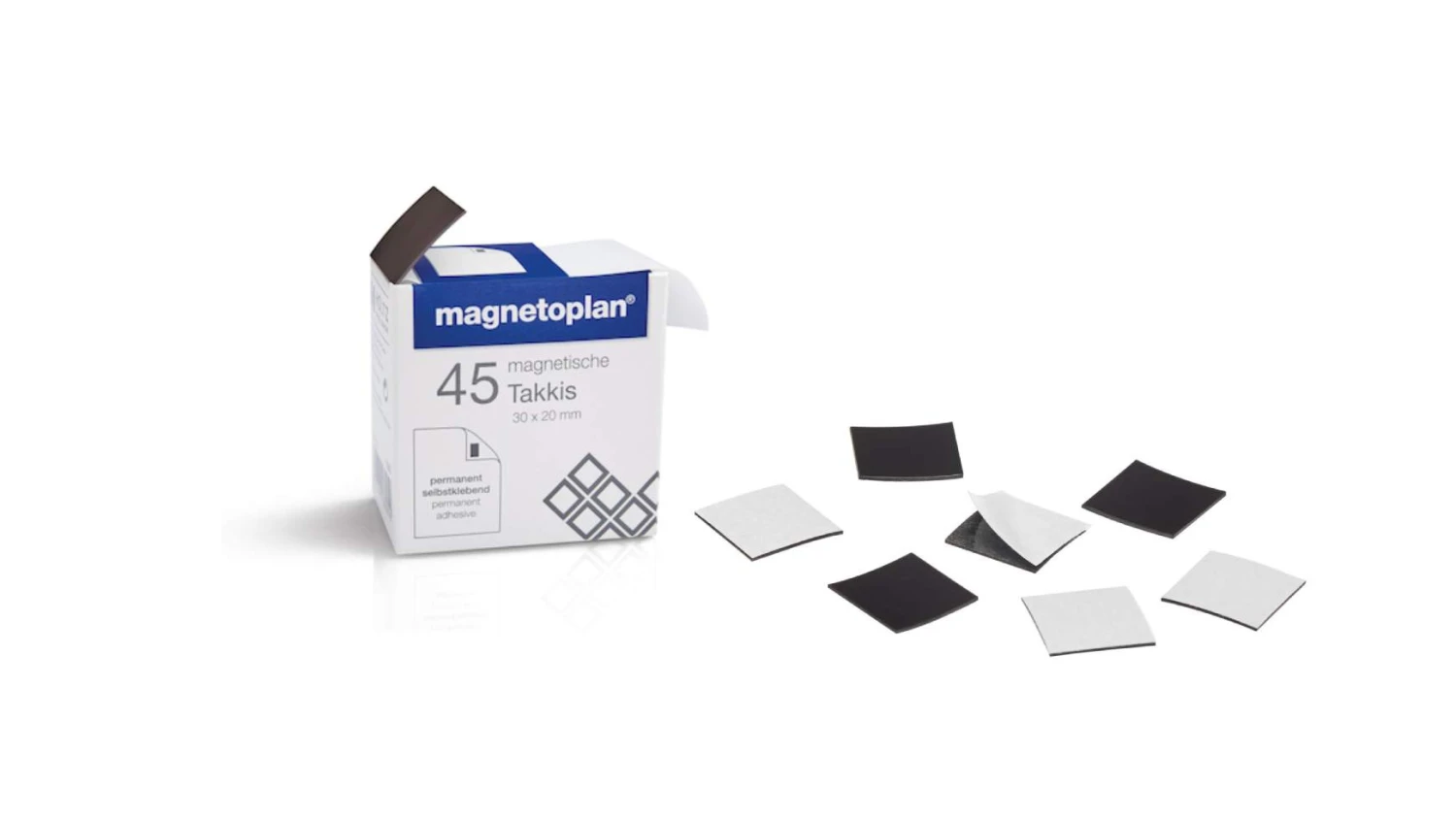 MAGNETOPLAN Takkis im Spender 30 x 20 mm - 45 Stk.
