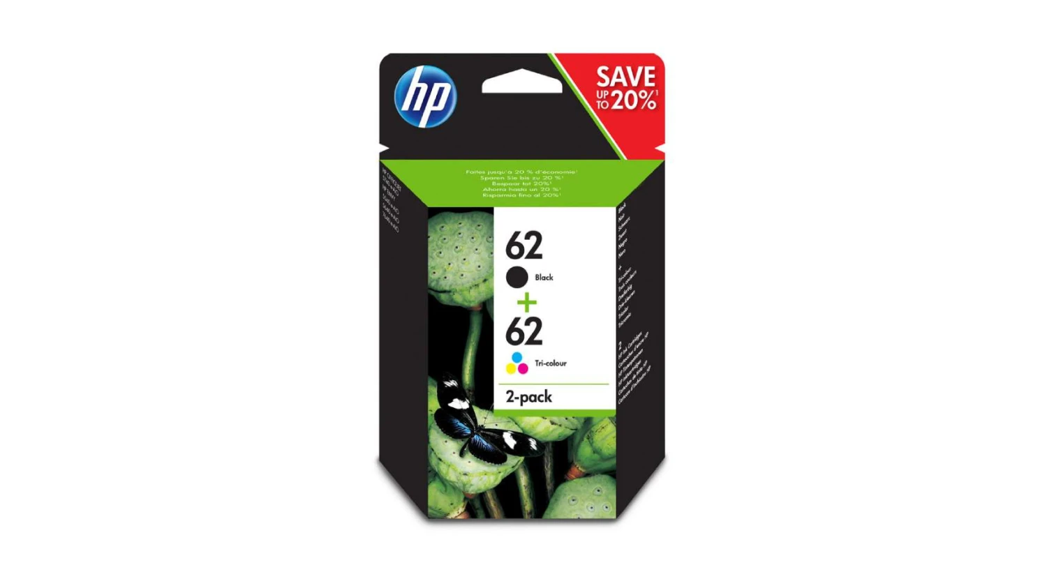 HP Combopack 62 BK/color