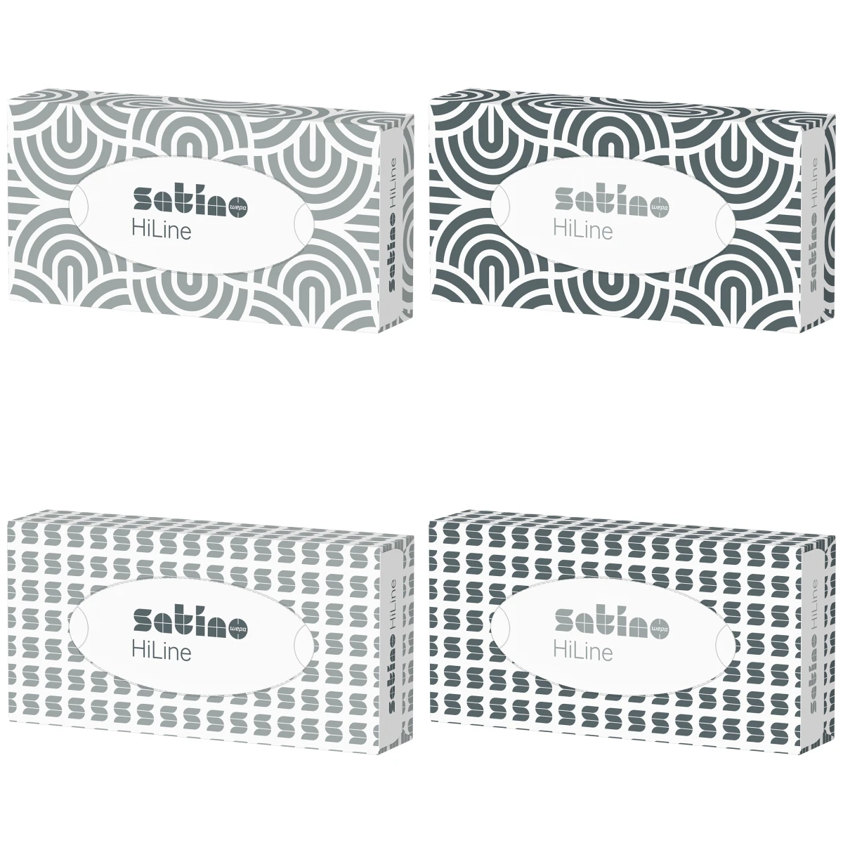 SATINO Mouchoirs cosmétiques HiLine 2 couches, 1 pièce