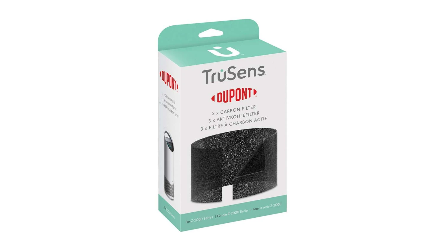 Filtre à charbon actif t DuPontTM Z-2000 | Lot de 3