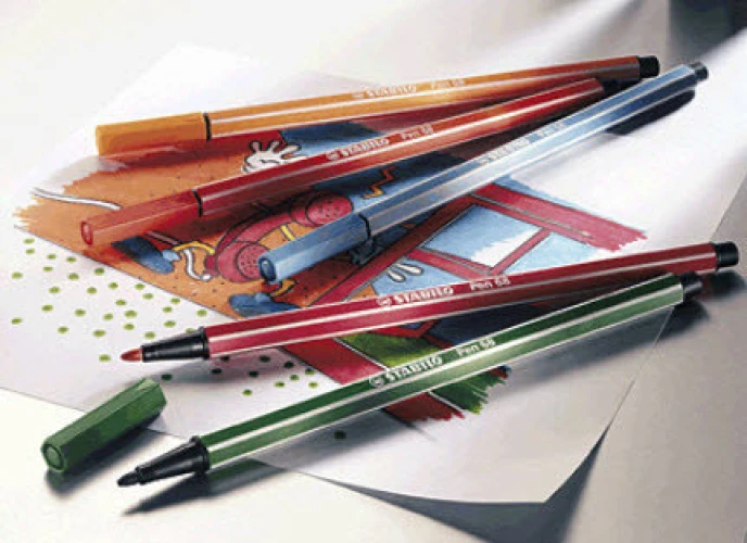 STABILO Fasermaler Pen 68 1 mm - Set, 30 Farben