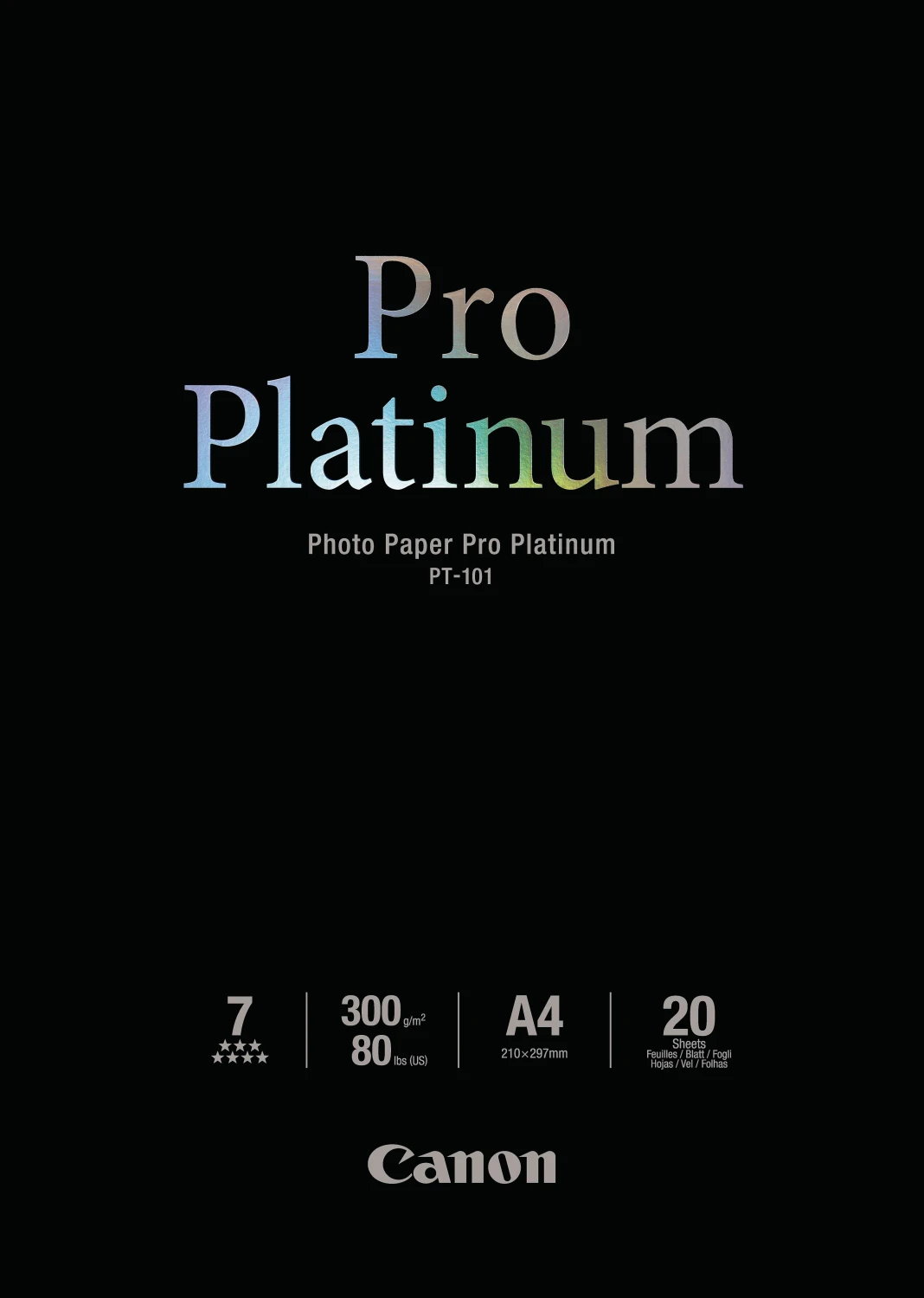 CANON Pro Platinum Photo Paper A4