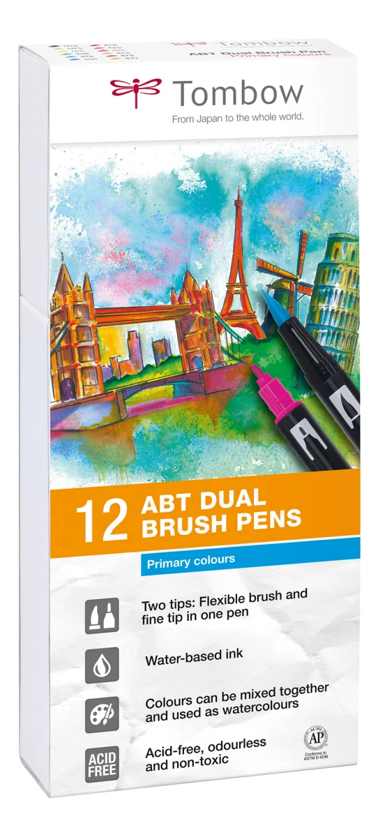 TOMBOW ABT-12P-1 Dual Brush Pen