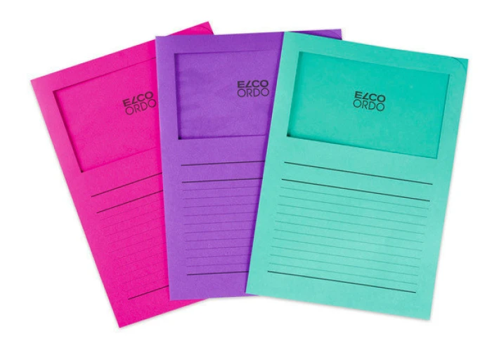 ELCO Ordo Classico avec lignes, violet, paquet de 100 pièces