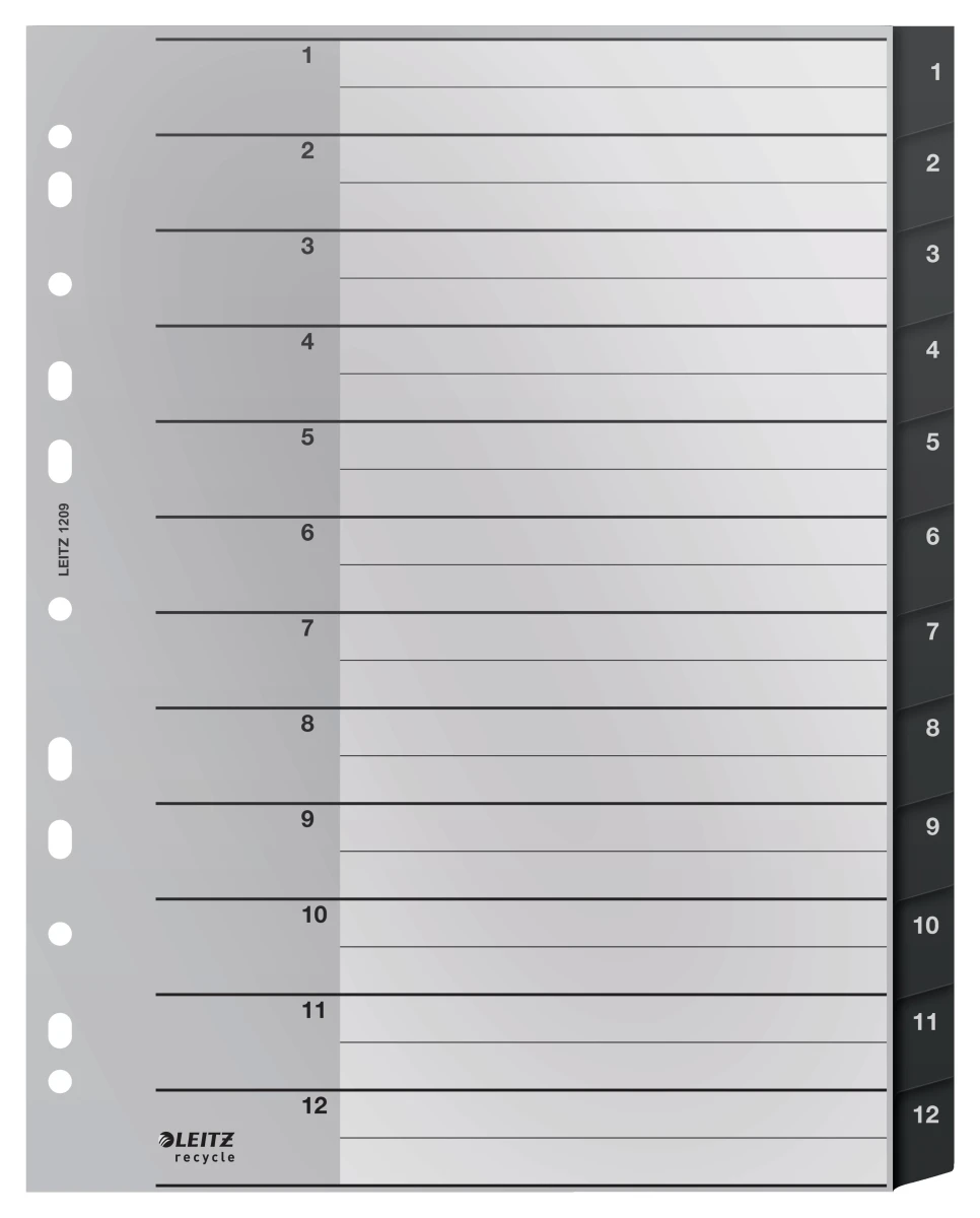 LEITZ Répertoire de chiffres 1 - 12