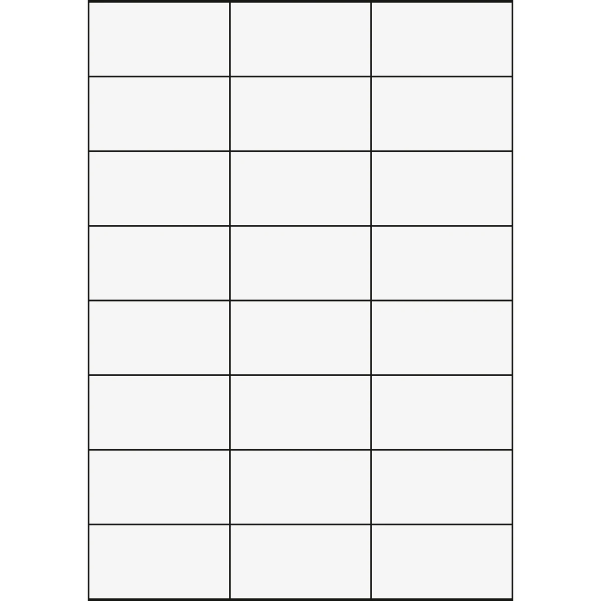 Etiketten A4, 70 x 37 mm, 100 Blatt