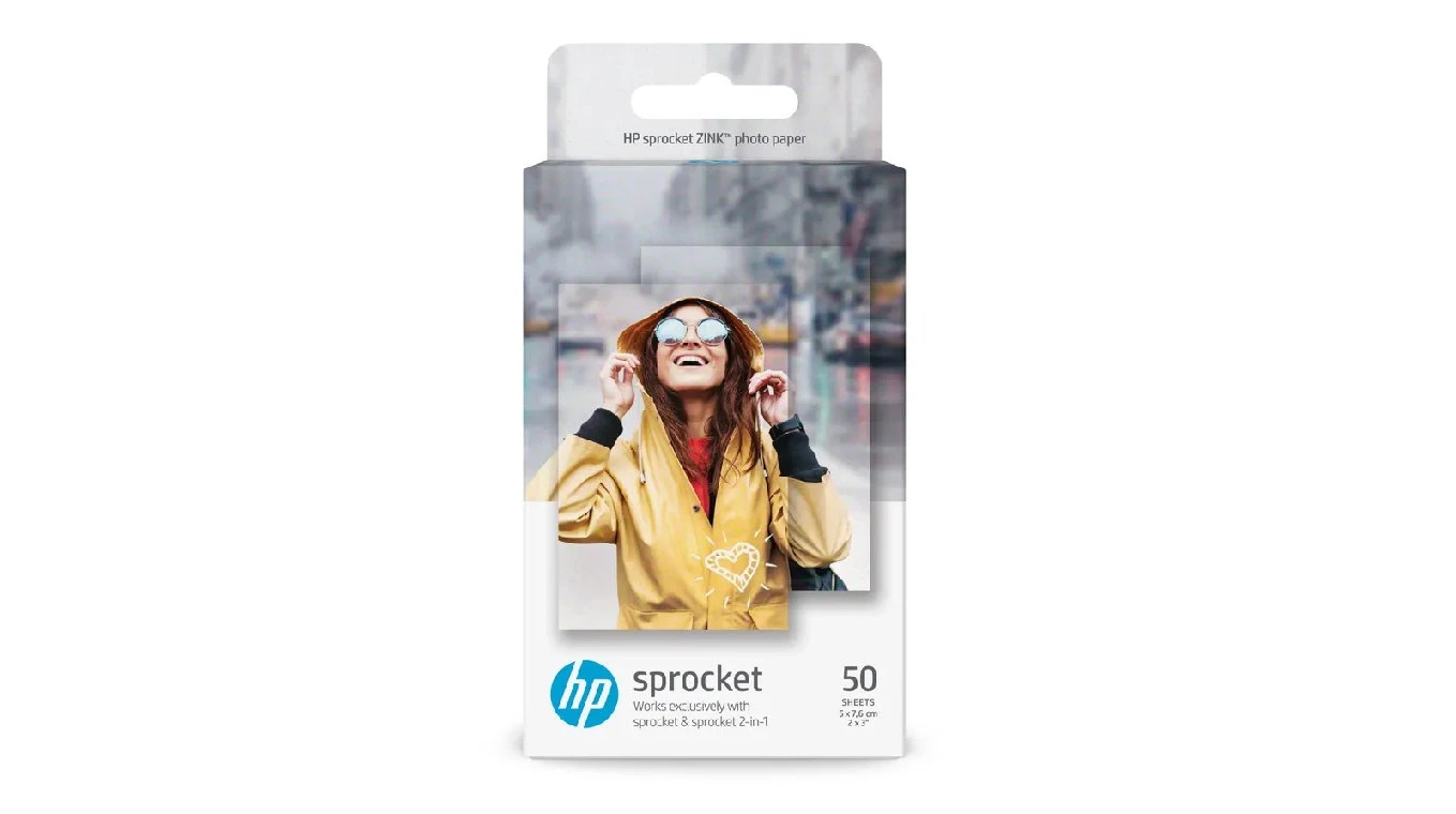 HP ZINK Sprocket Fotopapier 5 x 7.6 cm, 290 g/m²