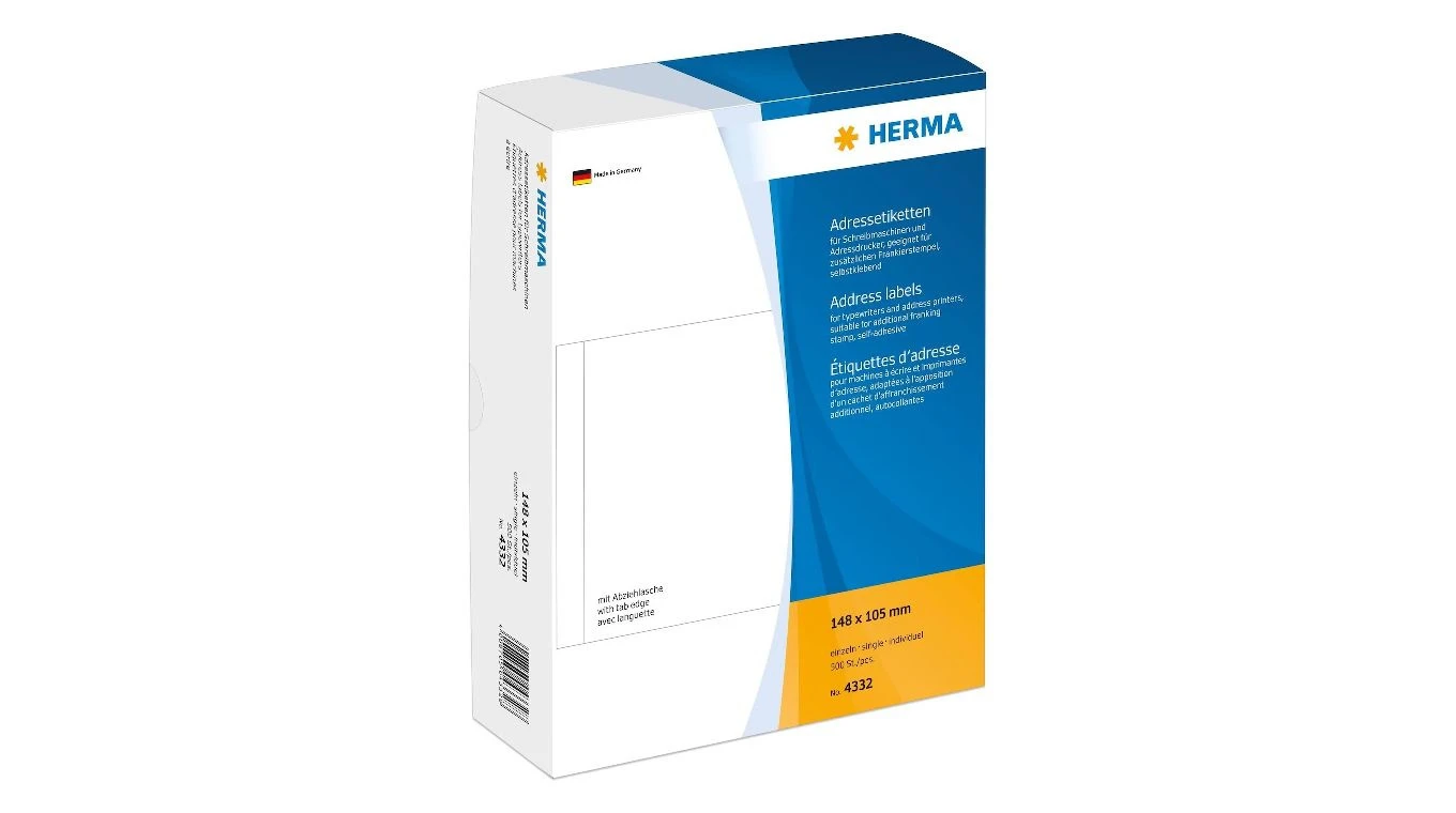 HERMA 4332 Adressetiketten, 148 x 105 mm, 500 Blatt