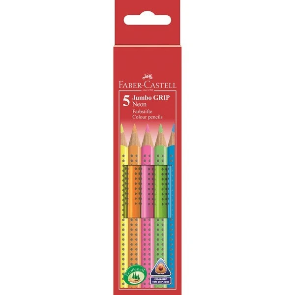 FABER-CASTELL Crayon de couleur Jumbo Grip
