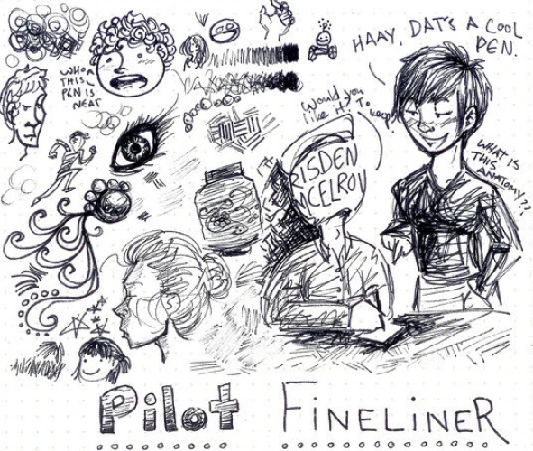 PILOT Fineliner SW-PPF 0.4 mm, Schreibfarbe rot