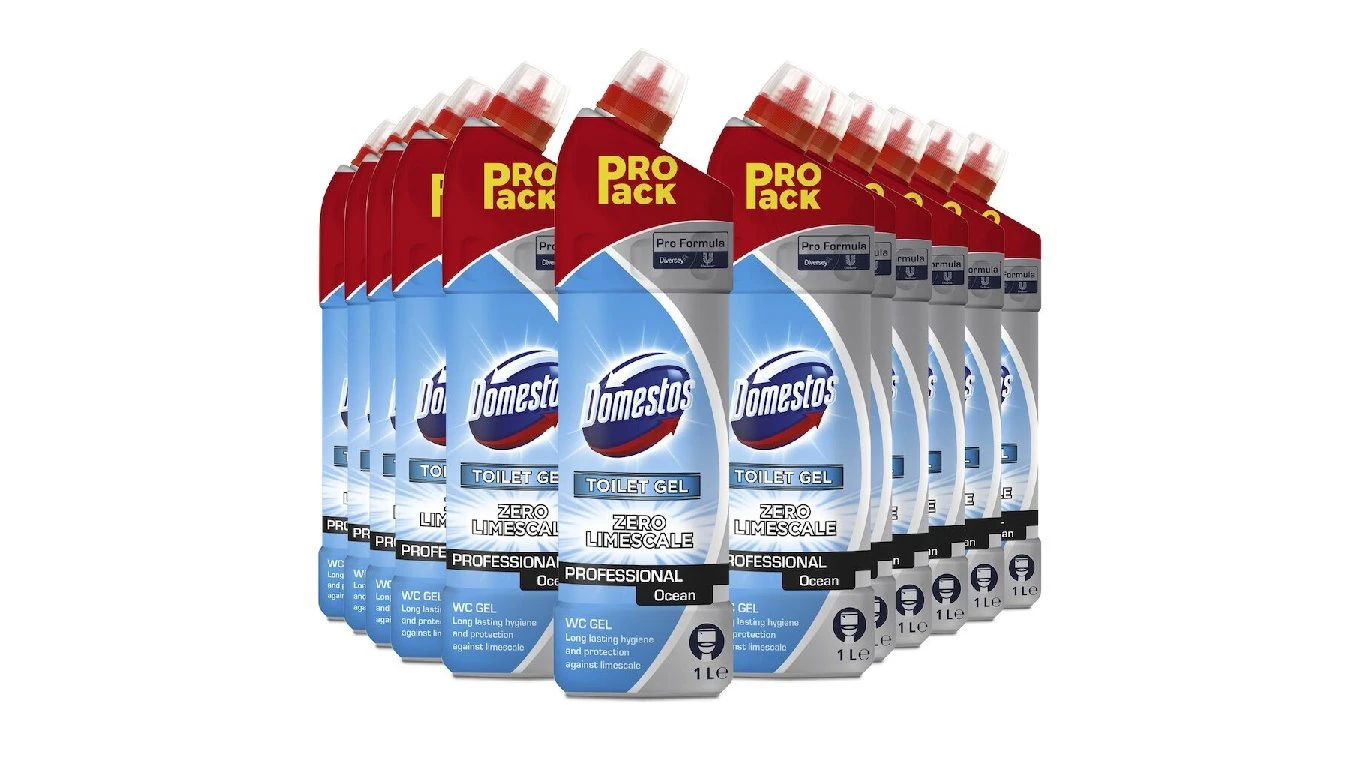 DOMESTOS Gel toilette Professional Ocean 12 x 1 L