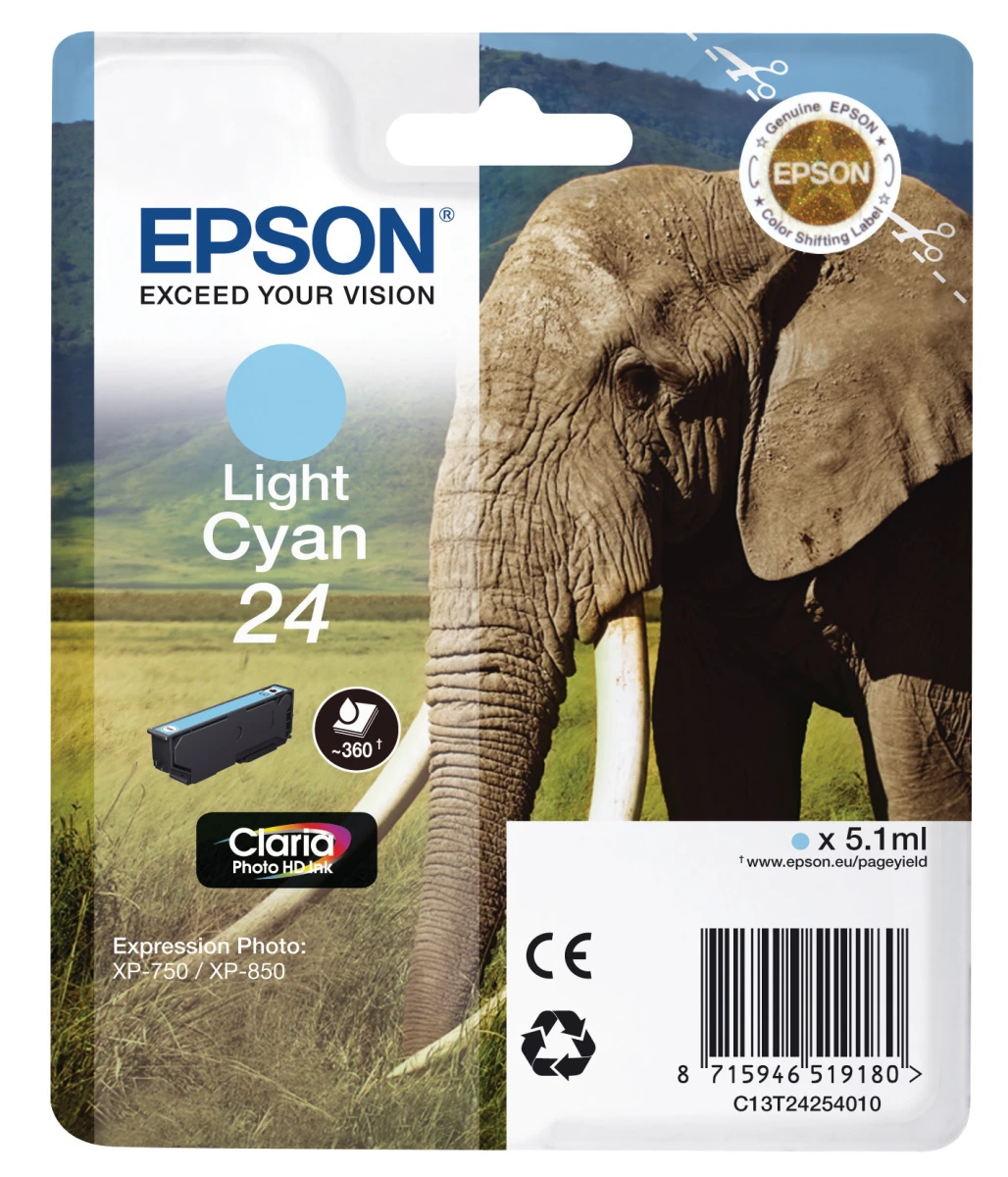 EPSON 24 Cartouche d'encre light cyan