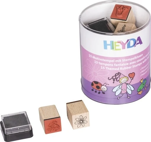 HEYDA Boîte de tampons princesses & fées
