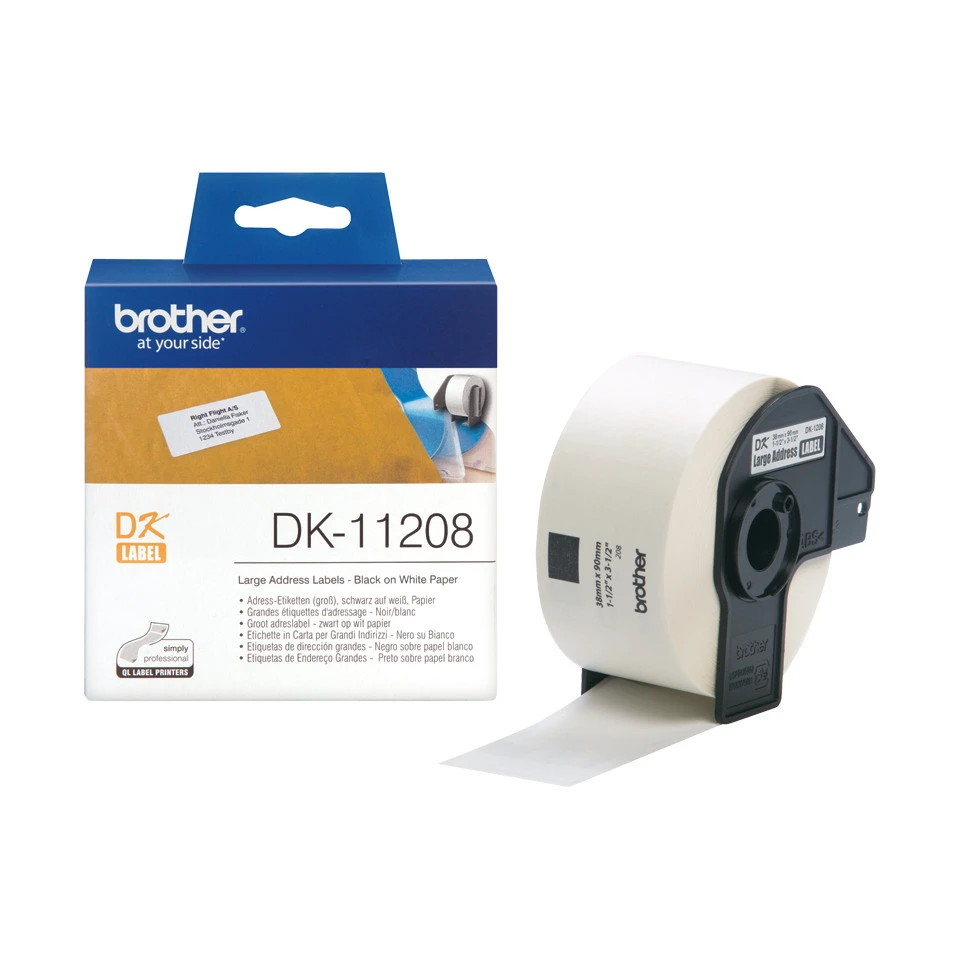 BROTHER P-TOUCH Etiquettes adresse, 38 x 90 mm