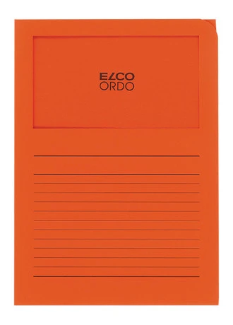 ELCO Ordo Classico avec lignes, orange, paquet de 100 pièces