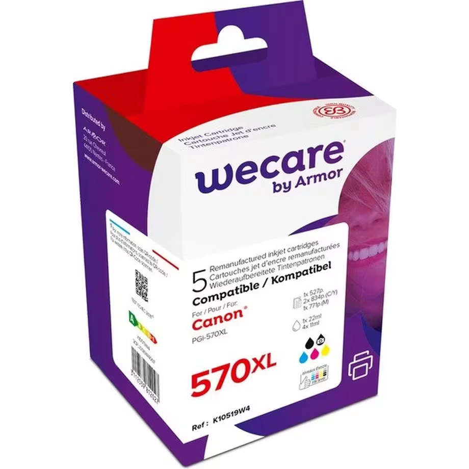 WECARE Multi rebuilt 520/521 BKCMY CLI-521PACKWE