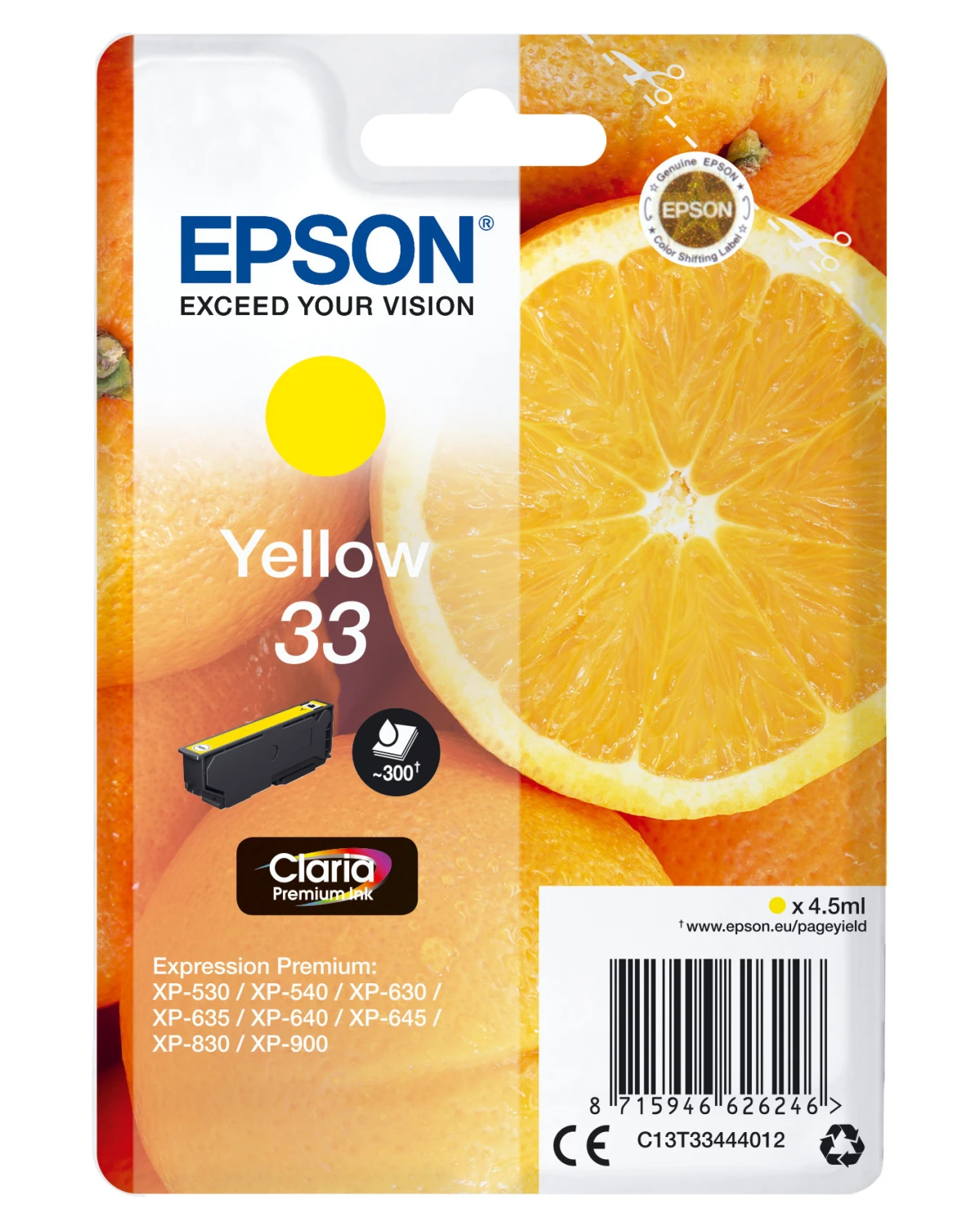 EPSON Tintenpatrone 33 yellow