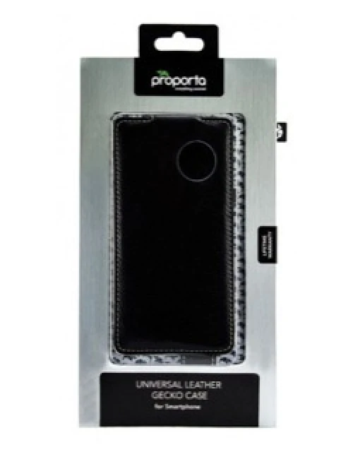 Proporta Gecko Étui à clapet universel en cuir pour smartphone