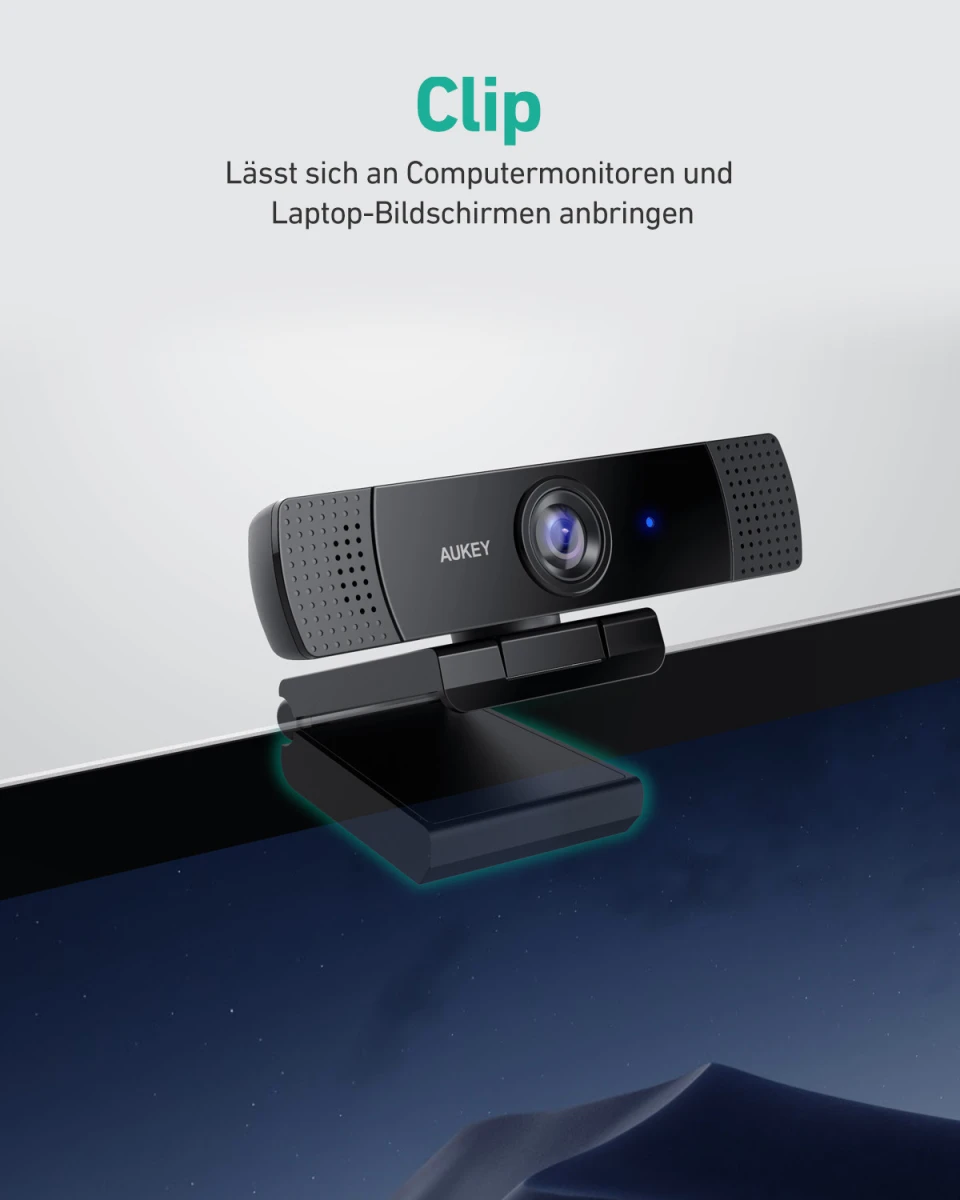 AUKEY Stream Webcam 1080P Dual Mic