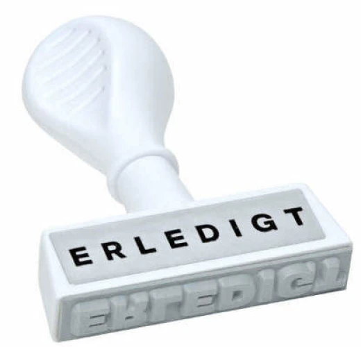 WEDO Porte-tampons texte "Erledigt"