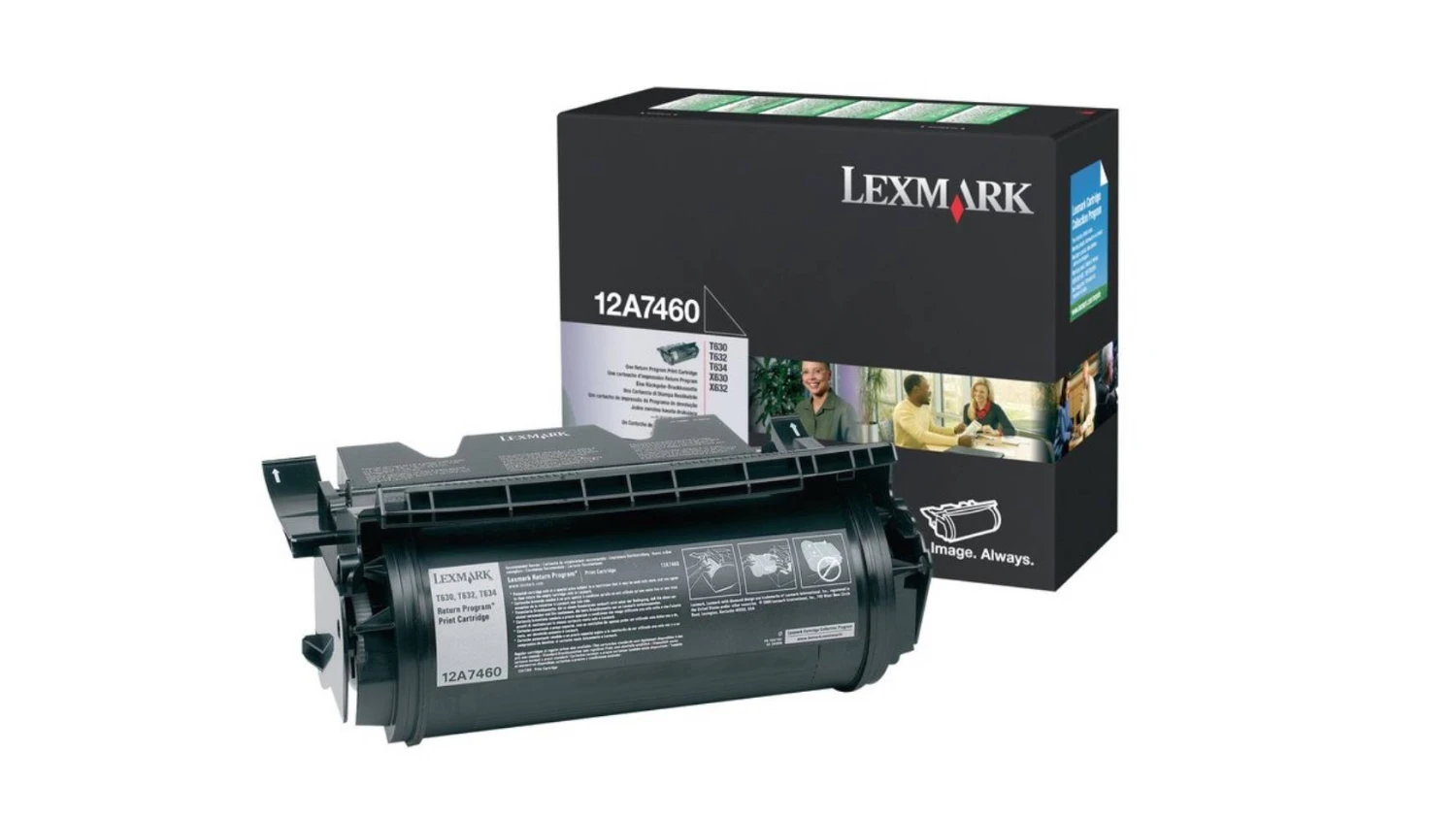 Lexmark Toner-Kartusche schwarz (12A7460)