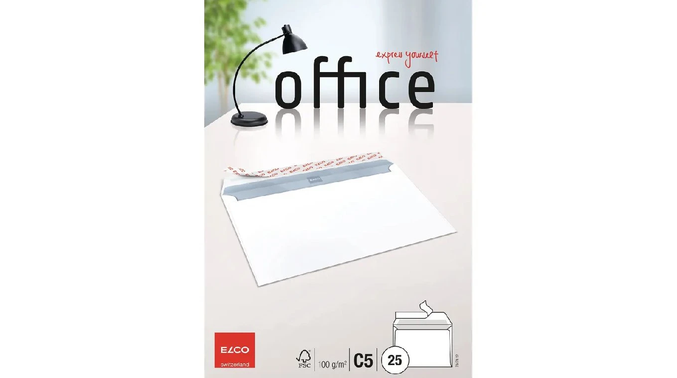 ELCO Enveloppe Office C5, sans fenêtre 25 pcs.