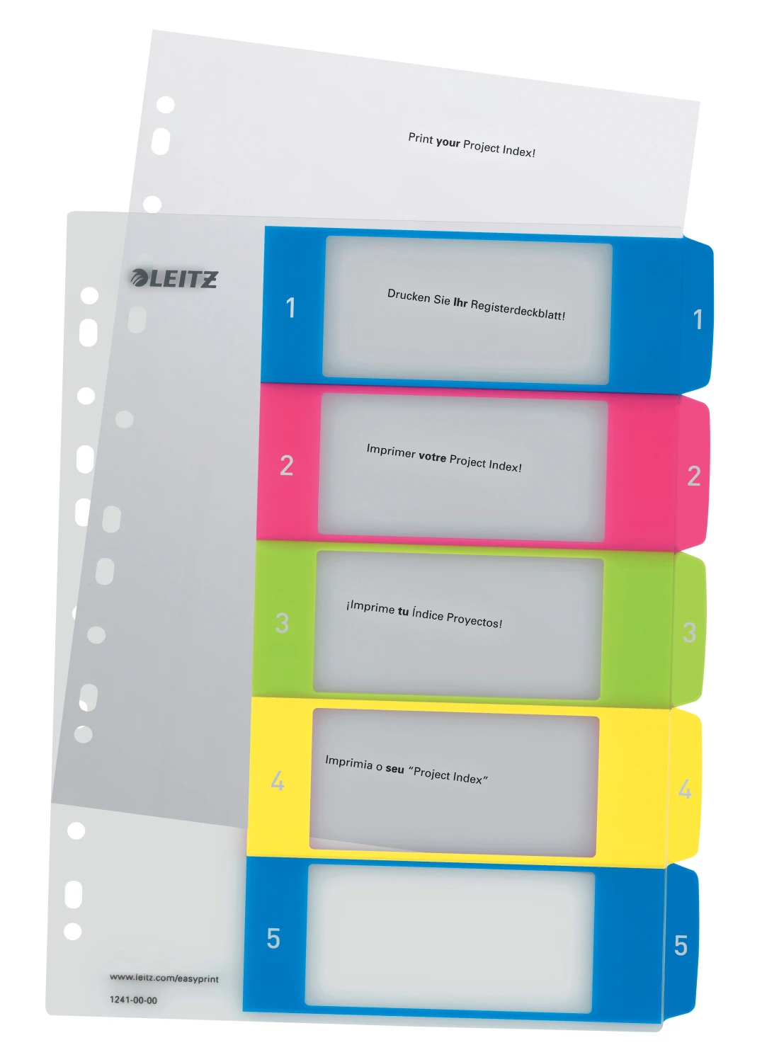 LEITZ Zahlenregister WOW 1 - 5