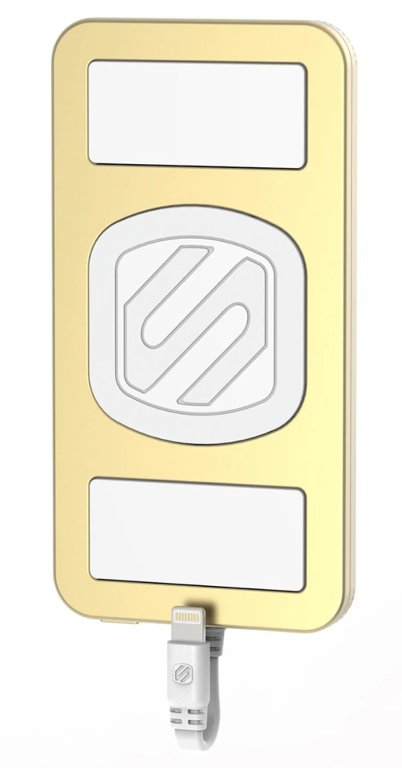 Batterie portable avec 4000mAh et câble Lightning intégré qui s'attache à