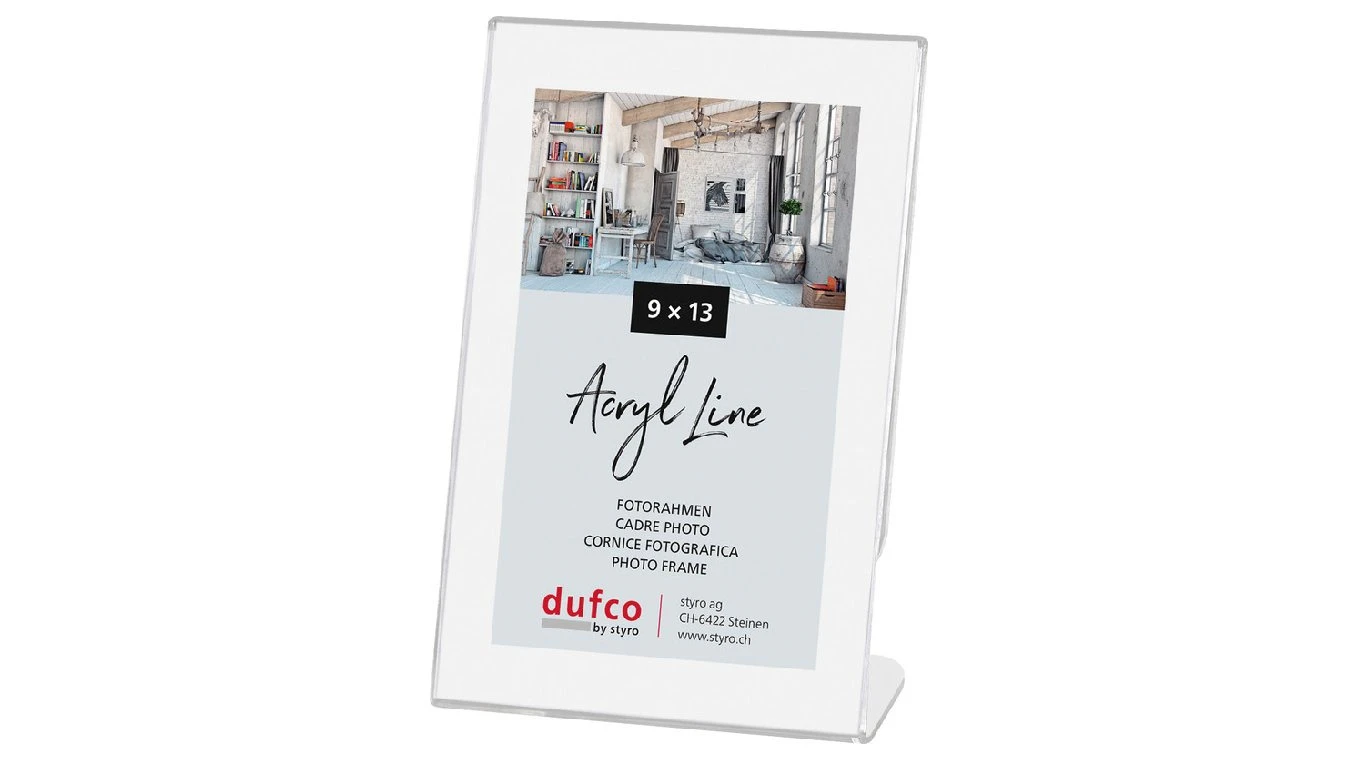 DUFCO "Acryl Line" Bilderrahmen Kunststoff 9 x 13 cm, hoch